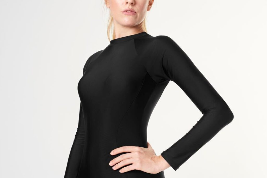 woman wearing wetsuit